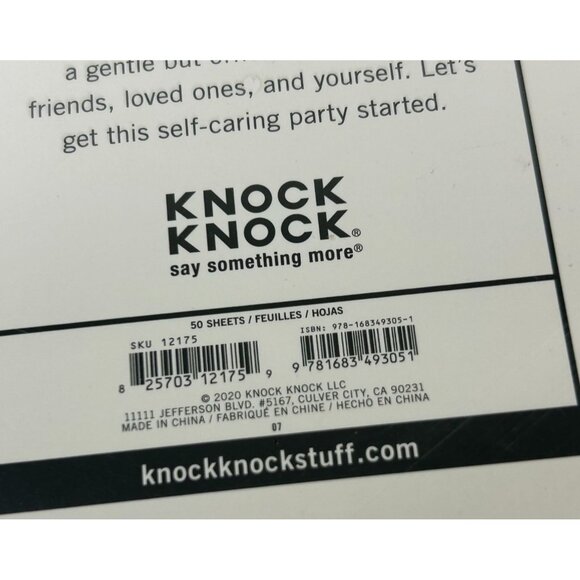 Knock Knock Nifty Notes Self-Care RX Notepad Women Pink Inspirational NEW Gift - Picture 7 of 9